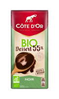 Tablette de chocolat noir Dessert 55% bio Côte d'Or