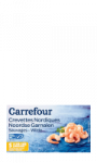 Crevettes décortiquées cuites 110/155 Carrefour