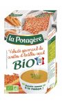 Velouté gourmand de carottes et lentilles corail Bio La Potagère