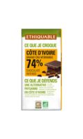 Chocolat noir Côte d'Ivoire Bio Ethiquable