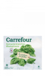 Epinards en branches Carrefour