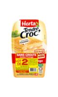 Croque-Monsieur Jambon Fromage sans croûte Herta