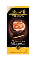 Chocolat noir 70% crème brûlée création Lindt