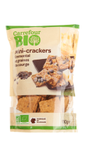 Mini crackers Emmental Graines de courge Carrefour Bio