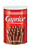 Gaufrettes fourées noisettes et cacao Caprice Papadopoulos