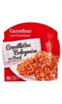 Plat cuisiné coquillettes bolognaise pur bœ Carrefour