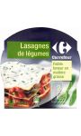 Plat cuisiné lasagnes de légumes Carrefour