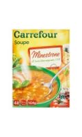 Soupe minestrone déshydratée Carrefour