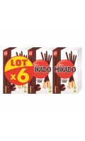 Biscuits chocolat noir Mikado Lu