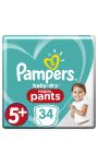 Couches culottes bébé Baby-Dry pants T5 Pampers