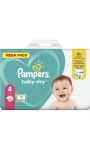 Couches Baby Dry Mega T4 Pampers