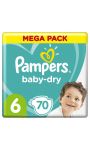 Couches Baby Dry Mega T6 Pampers