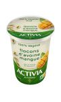 Dessert 100% végétal flocons d'avoine mangue Activia