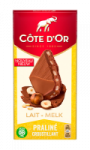 Tablette de chocolat au Lait praliné croustillant Côte d'Or
