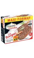 Burger de Boeuf À L'Oignon Surgelé Halal 20%Mg (20X80G) 1,6Kg Oriental Viandes
