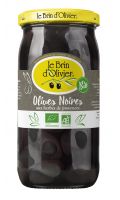 Le Brin D'Olivier Olives Noires Biologiques Aux Herbes de Provence Bocal 250Gr