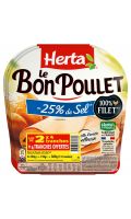 Herta Blanc de Poulet -25% Sel X4 Lot 2+1 Ofr - 360G