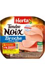 Herta Tendre Noix Jambon Broche -25% Sel X4 Lot 1+1 Gratuit