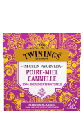Infusion Ayurveda poire miel & cannelle Twinings