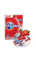 Chewing-gum sans sucres goût fraise Freedent
