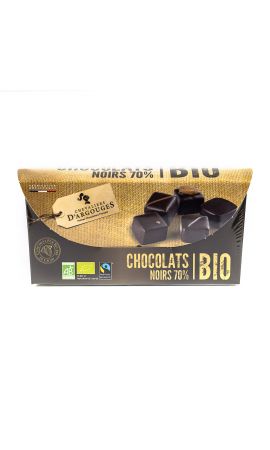 Chocolats noirs Bio 180g Contenu