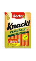 Herta Knacki Vegetale Saucisses X6 Lot 1+1 Offert
