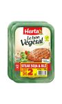 Herta Le Bon Vegetal Steak Soja Et Blé Lot 2 - 300G