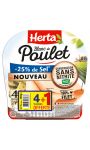 Herta Blanc Poulet -25% Sel Cons. Sans Nitr. 4+1 Ofr