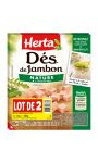 Herta Dés de Jambon Barquette Sécable Lot 2 - 300G