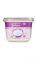 Fromage blanc nature 0% MG Carrefour