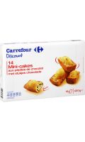 Gâteaux mini-cakes pépites de chocolat Carrefour Discount
