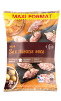 Mini saucissons secs Maxi Format Carrefour