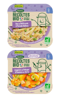 Repas bébé légumes du potager ou petits pois, fenouil & quinoa Les Récoles Blédina