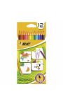 Crayons de couleur sans bois Bic