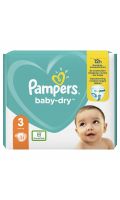 Couches bébé taille 3 6-10 kg baby dry Pampers