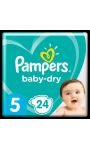 Couches Baby-Dry Taille 5 Pampers