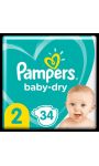 Couches Baby-Dry Taille 2 Pampers