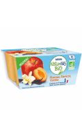 Dessert pour bébé dès 6 mois compote pomme abricot vanille Bio Nestle