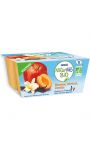 Dessert pour bébé dès 6 mois compote pomme abricot vanille Bio Nestle