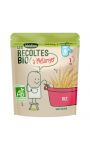 Repas bébé dès 6 mois céréales riz Les Recoltes Bio