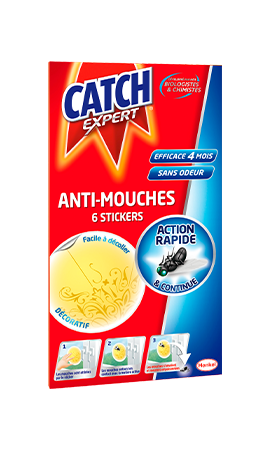 Catch Expert Mouches Autocollants Anti–Mouches Décoratifs, Sans Odeur, 6  stickers Jaunes : : Jardin
