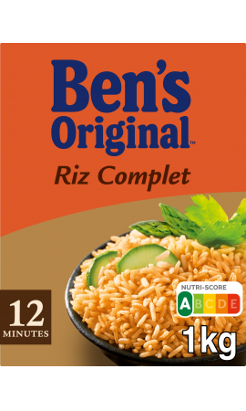 Riz Complet 12 Min Ben's la boite d'1Kg Contenu