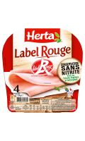 Jambon Label Rouge conservation sans nitrite Herta