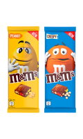 Tablette de chocolat au lait Peanut ou Crispy M&M\'s