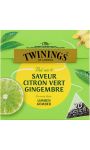 Thé vert saveur citron vert gingembre Twinings