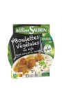 Boulettes végétales au soja sauce curry et riz William Saurin