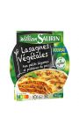 Lasagnes végétales aux petits légumes et protéines de pois William Saurin
