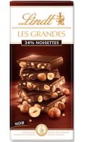Chocolat noir 34% noisettes Les Grandes Lindt