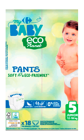 Couches culottes taille 5 junior : 12-18 kg CARREFOUR BABY