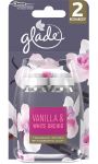 Recharge Désodorisant Vanilla & White Orchid Duopack Glade